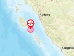 Gempa Magnitudo 5,8 Guncang Mentawai, Terasa Hingga Payakumbuh