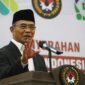 Menteri Koordinator Bidang Pembangunan Manusia dan Kebudayaan (Menko PMK) Muhadjir Effendy didepan Dewan Pengawas BPJS Kesehatan 