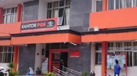 Kantor Pos Solok yang terletak di Jalan Muhammad Yamin, Kota Solok.