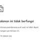 Tangkapan layar saat mengakses laman pendaftaran Pos Indonesia. Situs ini tidak bisa diakses sejak kemarin.