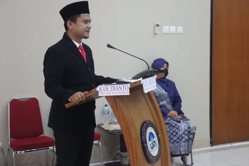 Dr Icol Dianto S.SosI, M.Kom.I, Putera Pesisir Selatan yang kini menjadi doktor Islamic Sosialwork 