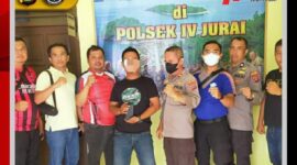 Terduga pelaku judi online jenis togel yang diamankan Polsek IV Jurai, Jumat (26/8)