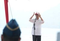 Presiden Joko Widodo saat mengunjungi kawasan Mandeh, 10/10/2015