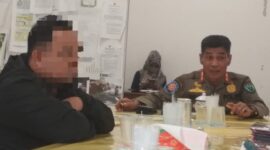AP, oknum Satpol PP Pesisir Selatan yang diduga mencabuli remaja yang diamankan oleh instansi tersebut 