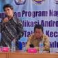 Ketua LPPM UNP Yohandri saat memberikan sambutan di Aula Kantor Wali Nagari VII Koto Talago