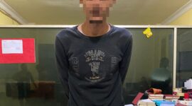 MS terduga penyalahgunaan narkoba saat ditangkap kepolisian