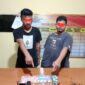 Dua terduga pelaku penyalahgunaan narkoba yang ditangkap oleh Unit Reskrim Polsek Sutera di sebuah rumah di Kampung Sungai Sirah, Nagari Surantih.