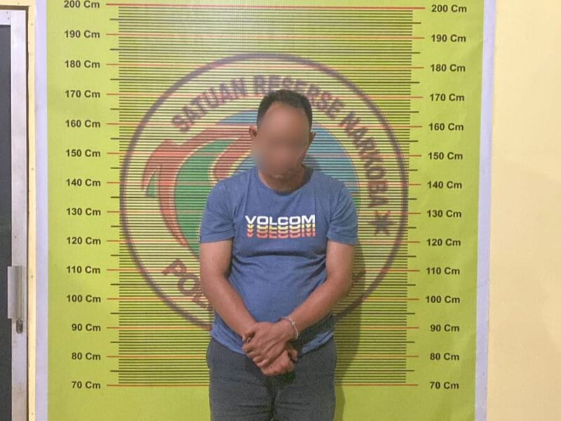 JF, seorang ASN di Lingkup Pemkab Pessel yang ditangkap polisi terkait penyalahgunaan narkoba 