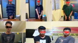 6 terduga pelaku penyalahgunaan narkoba yang ditangkap oleh kepolisian dalam dua minggu terakhir