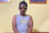 PJM, seorang terduga penyalahguna narkoba yang ditangkap oleh Tim Opsnal Sapu Jagat Satresnarkoba Polres Pessel di Nagari Koto Taratak, Kecamatan Sutera 