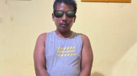 PJM, seorang terduga penyalahguna narkoba yang ditangkap oleh Tim Opsnal Sapu Jagat Satresnarkoba Polres Pessel di Nagari Koto Taratak, Kecamatan Sutera 