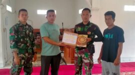 Tim Satgas TMMD Serahkan Bantuan 45 Al’quran