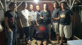 Pencuri yang cuma memakai celana dalam (CD) di Pesisir Selatan saat dibekuk oleh Tim Opsnal Macan Kumbang Satreskrim Polres Pessel, Jumat (30/9)