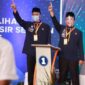 Hendrajoni-Hamdanus saat debat publik Cabup dan Cawabup di TVRI Sumbar 