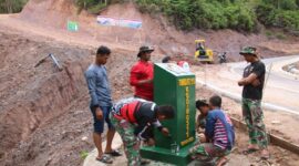 Tim Satgas Bangun Tugu TMMD 115 Pesisir Selatan