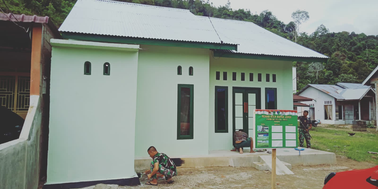 Rumahnya Selesai Dibangun Satgas TMMD ke-115 Pessel, Jordi Akan Gelar Syukuran