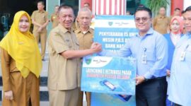 Bank Nagari Painan Tak Hentinya Berkolaborasi dengan Pemkab Pessel, Kali Ini Luncurkan E-Restribusi Pasar
