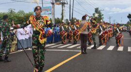 Peserta Latsitardanus Gelar Kirab Drum Band, SMAN 1 Ranah Pesisir Tunjukkan Hasil Latihan