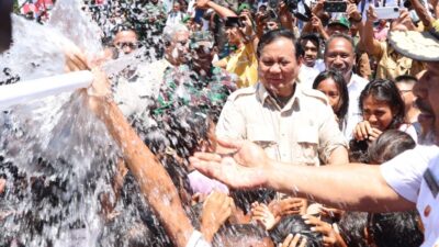 Menhan Prabowo Resmikan Titik Air Bersih di Maluku Barat Daya