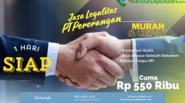 Pt Banda Sapuluah Multimedia menawarkan jasa legalitas yang murah dan cepat untuk PT Perorangan.
