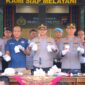 Polres Pesisir Selatan saat menggelar konferensi pers di Mapolres setempat