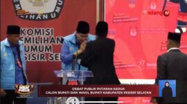Suasana Debat Publik Putaran Kedua Calon Bupati dan Wakil Bupati Kabupaten Pesisir Selatan 