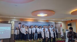 Pelantikan pengurus dan anggota BPC Himpunan Pengusaha Muda Indonesia (HIPMI) Kabupaten Pesisir Selatan di Hannah Hotel Syariah, Ahad (15/12/2024)