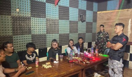 Tempat Karaoke di Batang Kapas Ditertibkan Tim Gabungan, Pemandu 16 Tahun Ikut Diamankan