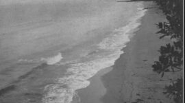 Pantai antara Padang dan Painan. Foto Repro Sumatraantjes (1943)