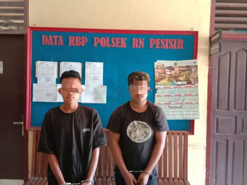 Dua pemuda ditangkap dalam operasi pengungkapan kasus narkoba oleh Satresnarkoba Polres Pessel