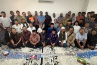 Halal bihalal sekaligus pengukuhan Pengukuhan Pengurus Ikatan Keluarga Minang Qatar 