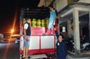 Petugas Satreskrim Polres Pesisir Selatan saat mengamankan truk bermuatan 500 tabung gas elpiji 3 kg bersubsidi yang diduga akan diselundupkan ke Jambi, Rabu (7/5/2025) malam.
