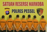 Ilustrasi 7 orang terduga pelaku narkoba di Pesisir Selatan.