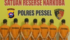 Ilustrasi 7 orang terduga pelaku narkoba di Pesisir Selatan.