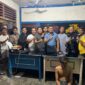 Pelaku FUP (23) saat diamankan di Mapolsek Pancung Soal usai ditangkap atas dugaan penyalahgunaan narkotika jenis sabu.