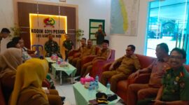 Wakil Bupati Pesisir Selatan Risnaldi Ibrahim di Makodim 0311/Pesisir Selatan