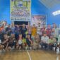 Wakil Bupati Pesisir Selatan Risnaldi Ibrahim saat foto bersama sesuai membuka secara resmi Open Turnamen PB PSPS Sutera