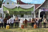 Wakil Bupati Pesisir Selatan Risnaldi Ibrahim saat membuka MTQ ke-5 Tingkat Kecamatan Basa Ampek Balai Tapan, Rabu (29/10/2025)