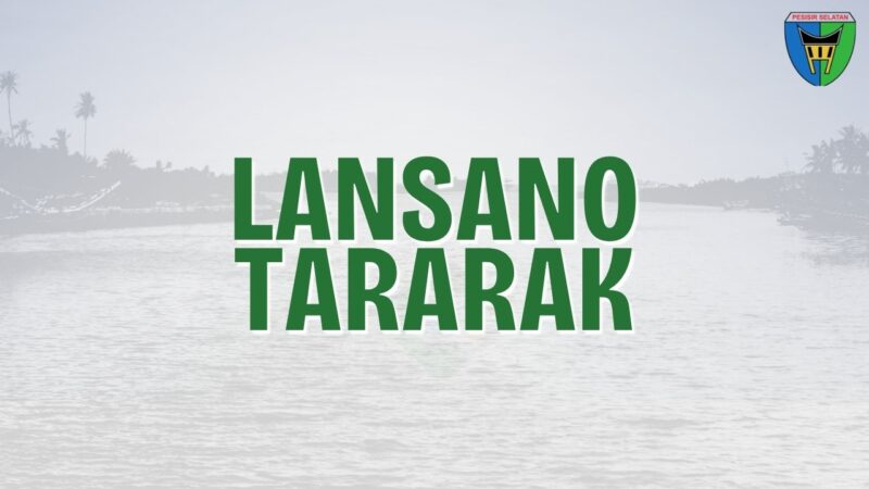 Nagari Lansano Taratak, Kecamatan Sutera, Kabupaten Pesisir Selatan