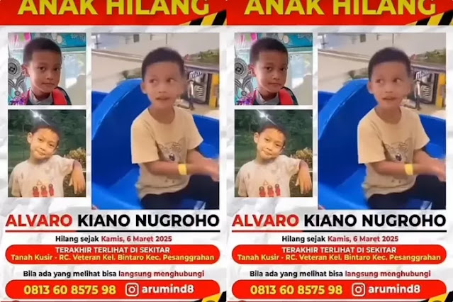 Alvaro Kiano Nugroho Ditemukan Meninggal Setelah Hilang Berbulan-bulan, Polres Metro Jakarta Selatan Tahan Ayah Tirinya

