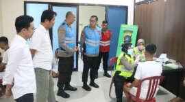 Apa cakupan tes kesehatan Polri bagi bintara Polri tahap pertama?

