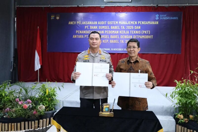 Dit Pam Obvit Polda Babel Gelar Anev Pelaksanaan Audit Manajemen Pengamanan PT. Bank Sumsel Babel TA. 2025


