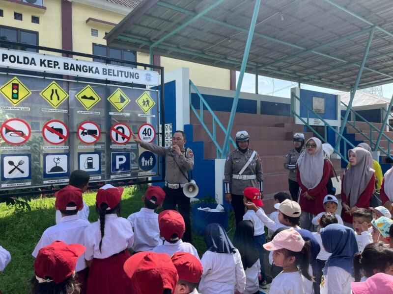 Ditlantas Polda Babel Gelar Program Polisi Anak, Tanamkan Budaya Tertib Lalu Lintas Sejak Dini

