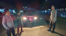 Jaga Keamanan, Personil Polres Serang Polsek Serkot Lakukan Patroli Malam –

