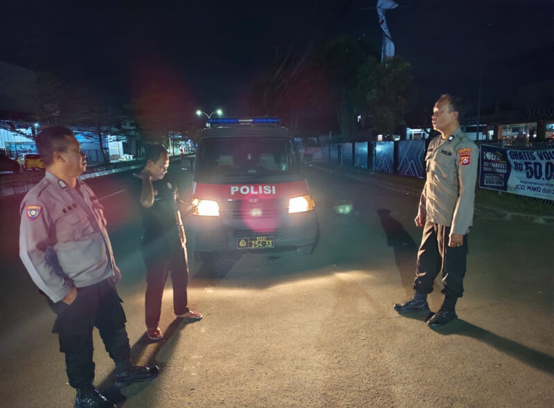 Jaga Keamanan, Personil Polres Serang Polsek Serkot Lakukan Patroli Malam –

