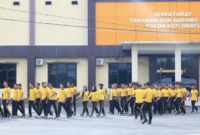 Jaga Kesehatan dan Kebugaran Jasmani Personelnya, Polres Babel Rutin Lakukan Latihan Gabungan

