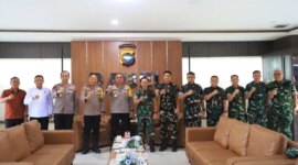 Kapolda Kep. Babel Terima Kunjungan Pangdam II/Sriwijaya, Perkuat Sinergi TNI-Polri

