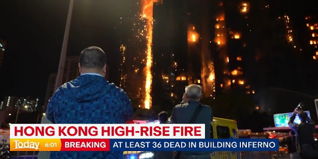 Kebakaran Gedung Pencakar Langit Hong Kong: Puluhan Orang Tewas

