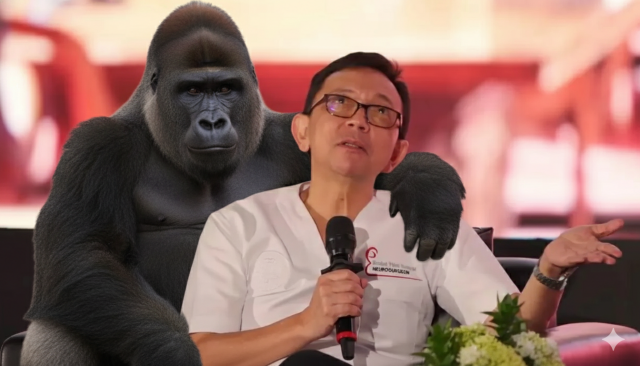 'Lebih Merugikan Gorila!' Orang-orang bersemangat, bukan?

