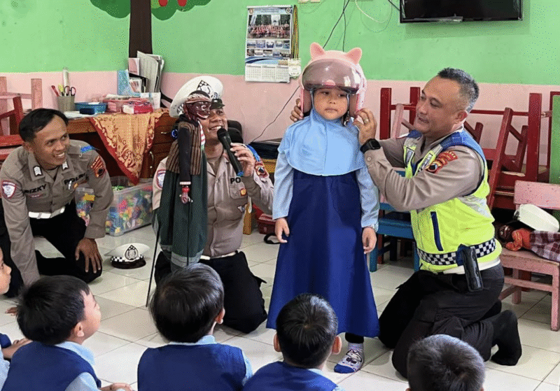 Operasi Candi Zebra 2025, Satlantas Polres Purbalingga Edukasi Siswa TK hingga SMA

